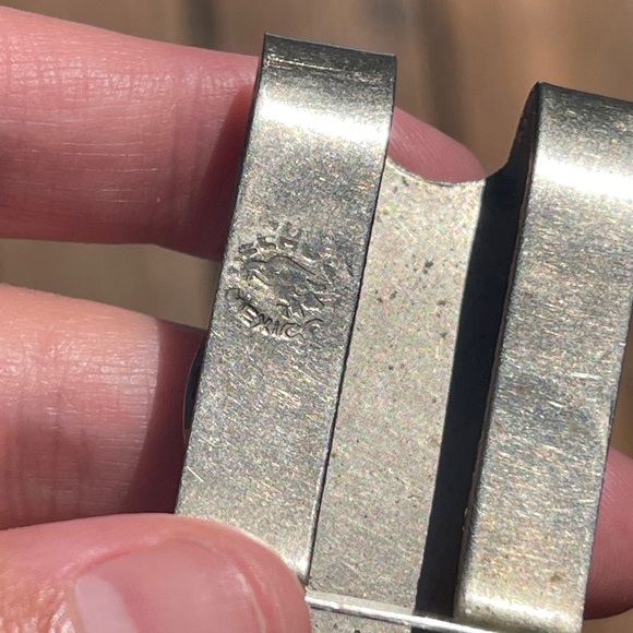 Sterling silver Abalone money clip Mexico vintage - Picture 4 of 12